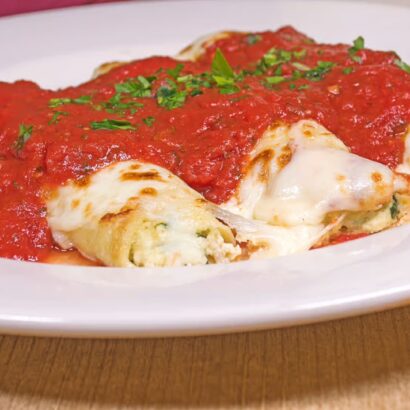 Manicotti Florentine - Spaghetti Eddie's Glendora