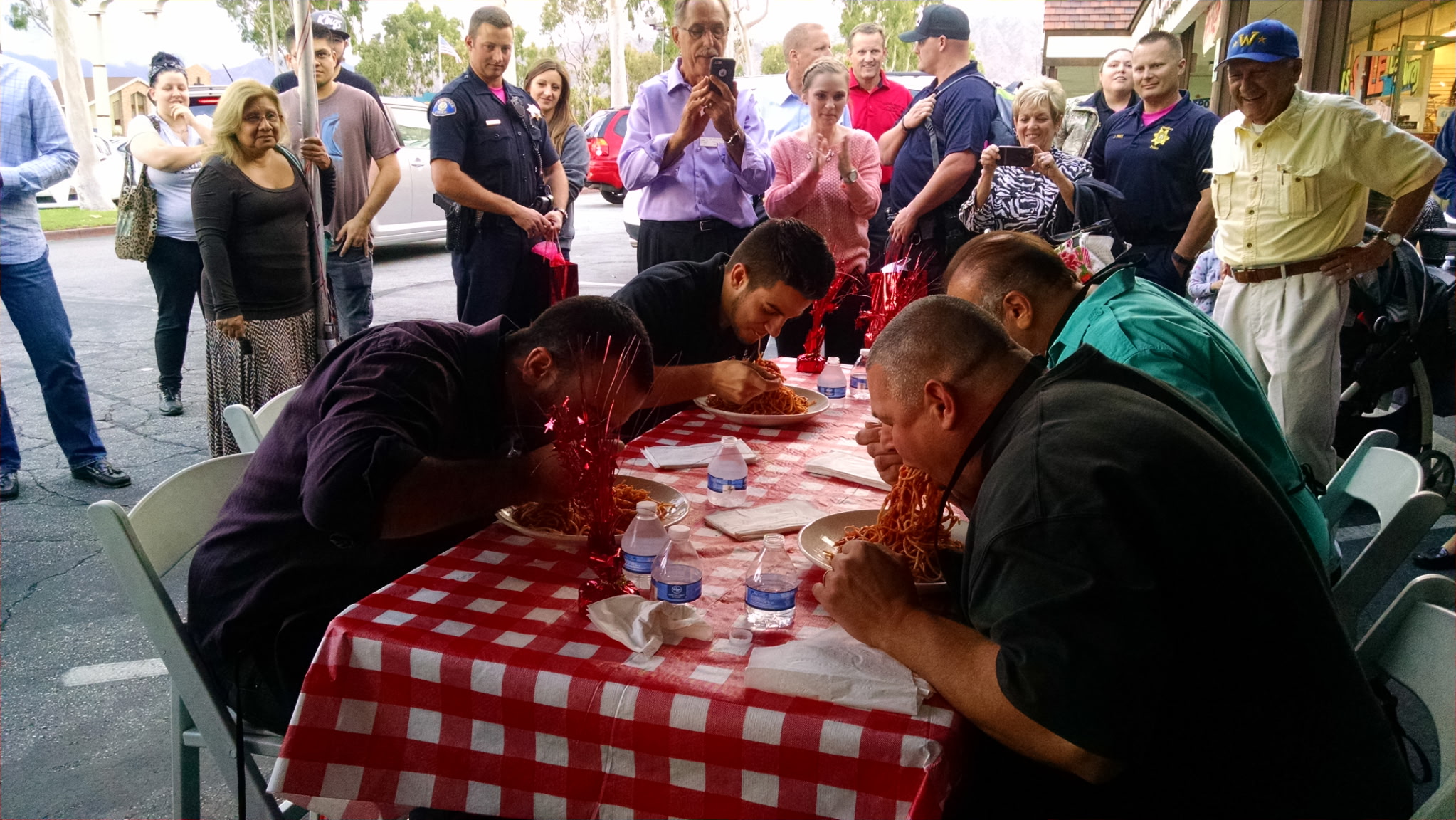 Spaghetti Eating Contest at Spaghetti Eddie's Cucina Italiana