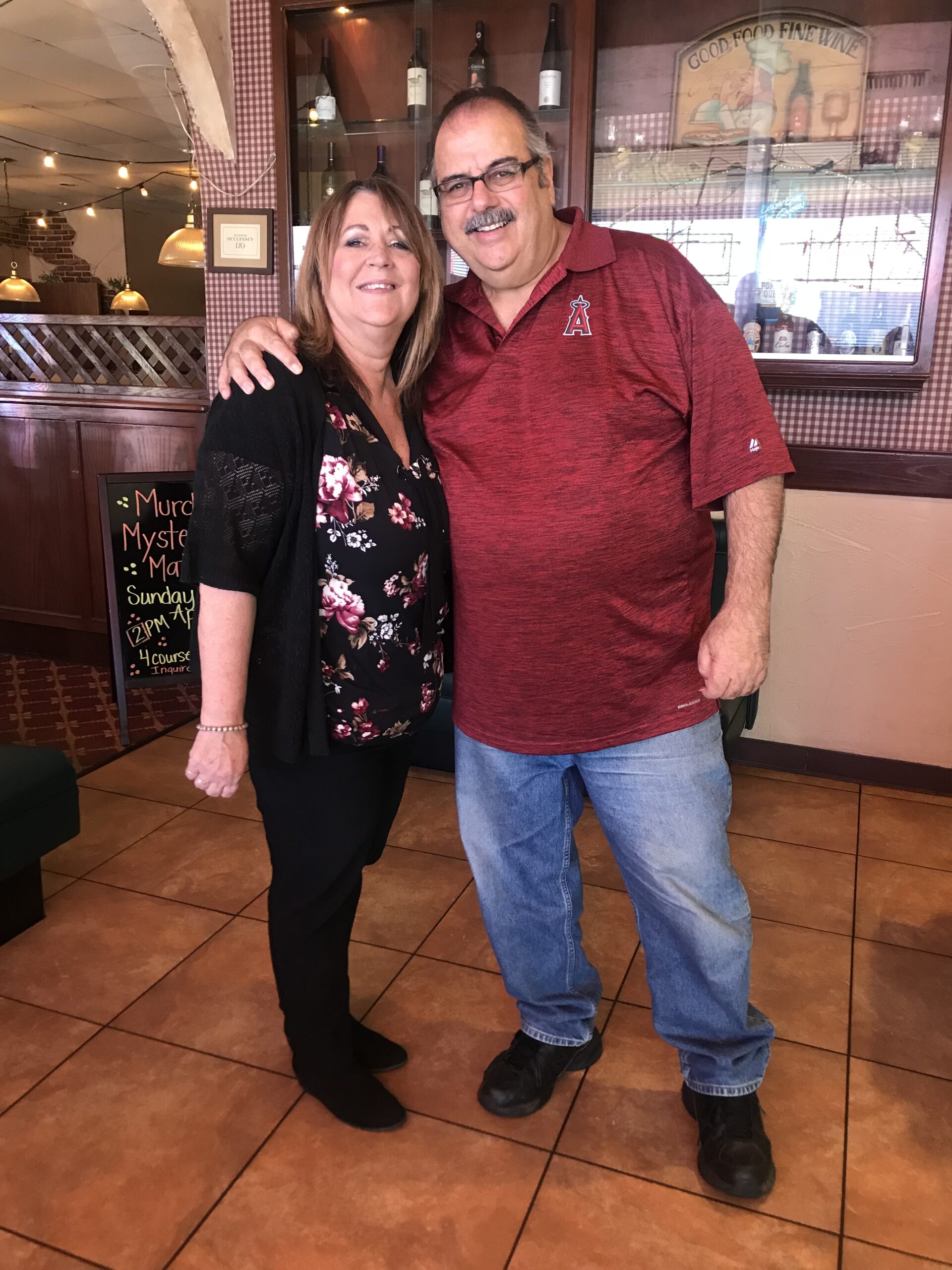 Spaghetti Eddie's owner, Ed Inglese and District manager, Teri Bainbridge
