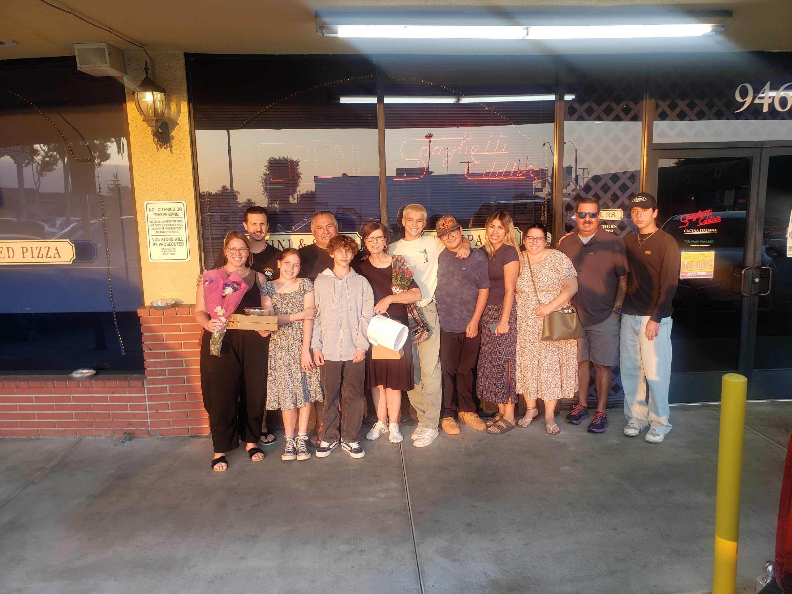 Community Members Dining at Spaghetti Eddie's Cucina Italiana