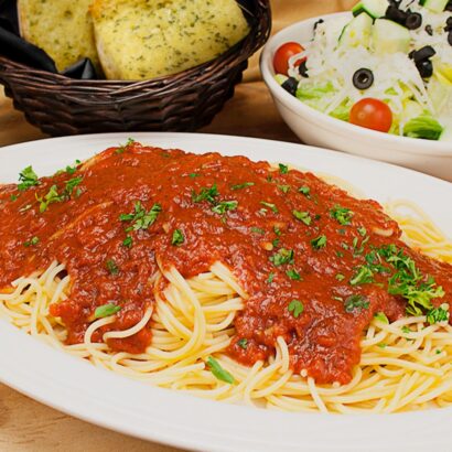Spaghetti Marinara Special at Spaghetti Eddie's