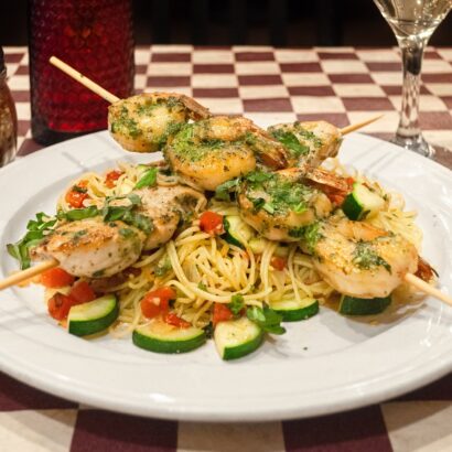Shrimp & Chicken Spiedini - Spaghetti Eddie's